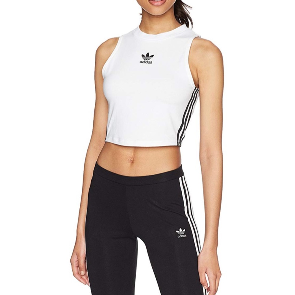 cropped adidas tank